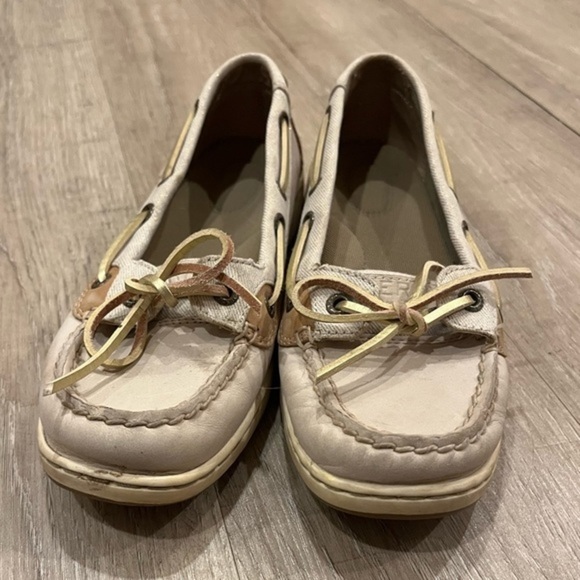 Sperry Top Sider Boat Shoes Beige 6.5 - Picture 4 of 16